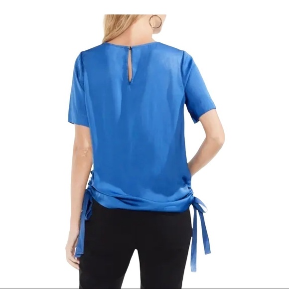 Vince Camino Side Drawstring Rumple Blouse - Picture 2 of 5